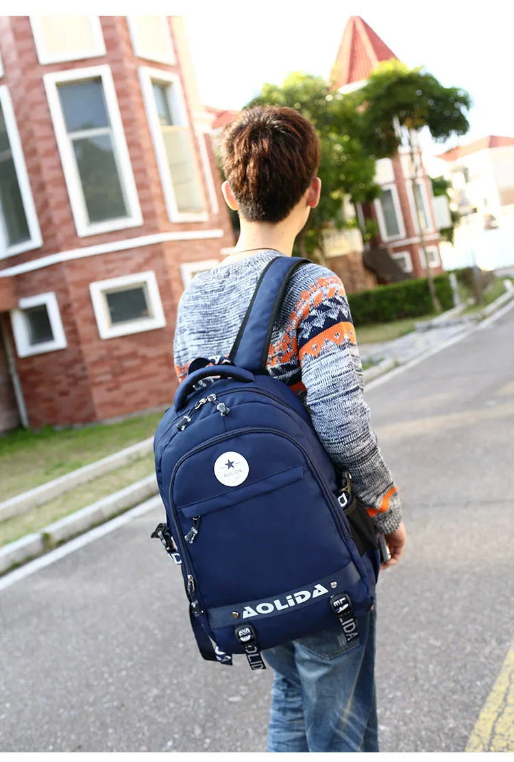 Рюкзак AOLIDA из ткани Оксфорд для студентов колледжа школьные ранцы подростков