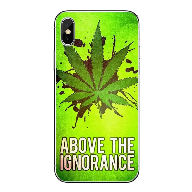 Мягкий прозрачный чехол-сумка Psychedelic Ganja Pot Leaf Art постер для Samsung Galaxy Note 8 9 S9 S10 A8 A9 Star