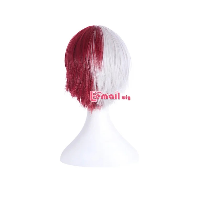 Парик L-email, новинка, для мужчин, My Hero Academy, косплей, парики izku Midoriya and Shouto Todoroki, короткие синтетические волосы, парик для косплея