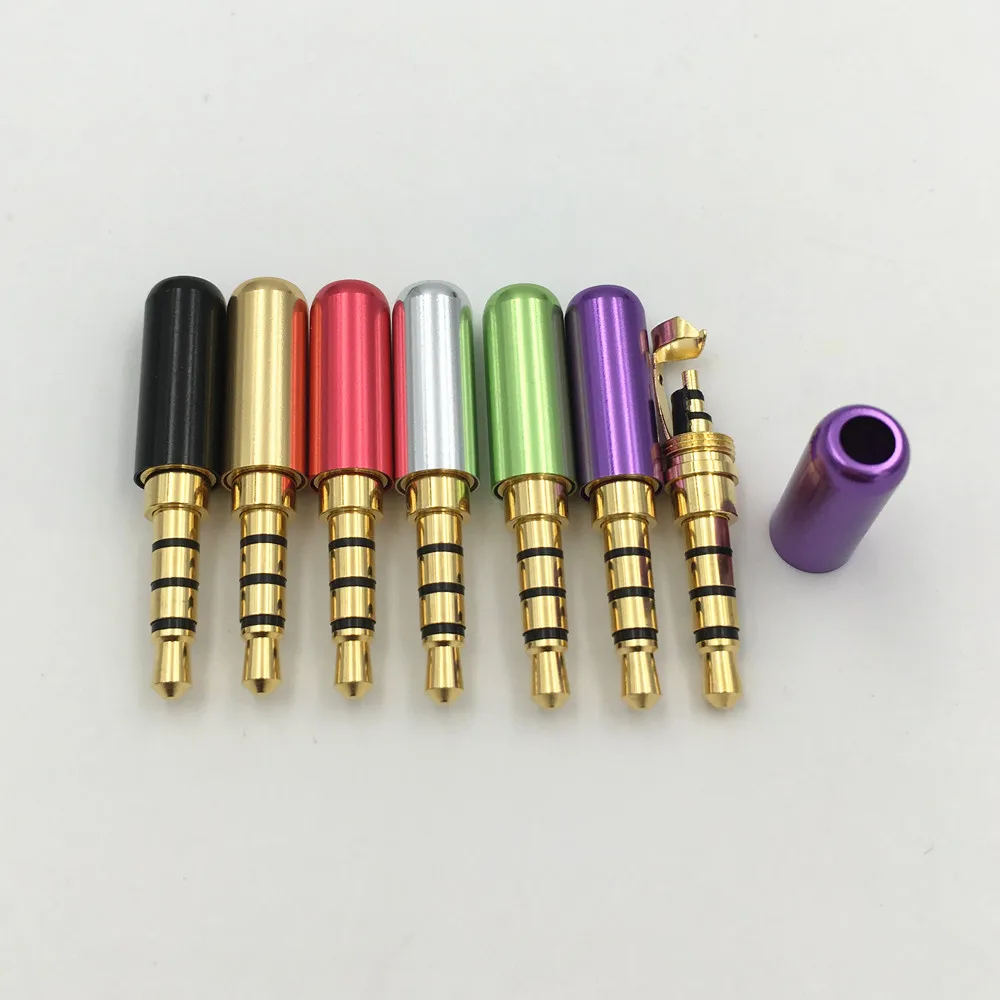 8 шт. алюминиевые мини аудиоразъёмы 3 5 мм 4 полюса|connectors gold|connector 3.5mmconnector 3.5 |