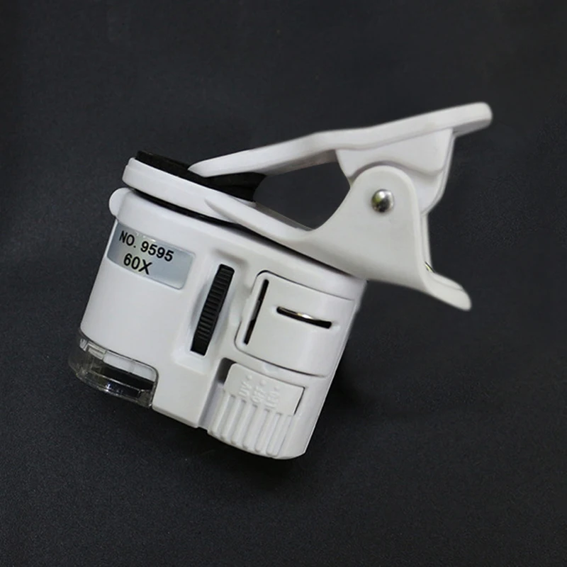 1 шт. универсальный зажим Тип мобильный телефон микроскопа лупы Micro объектив 60X