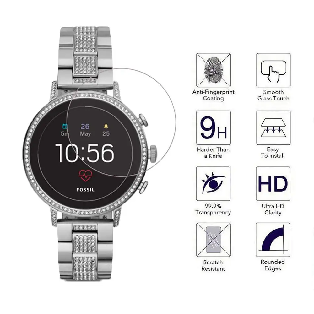 5 шт закаленное стекло для Fossil Q исследователь HR защита экрана Wander основатель 2