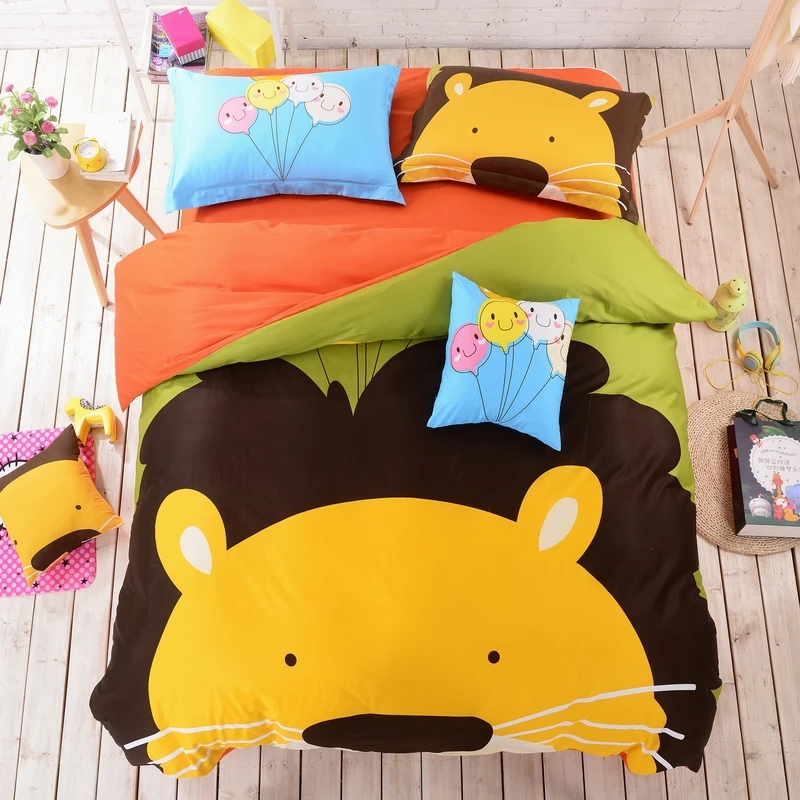 2017 горячие продажи дом кровать устанавливает зоопарк изображения животных стиль