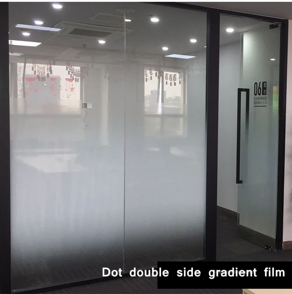 

SUNICE window Decorative film Self Adhesive glass Sticker home decals Gradient White Dots Double Way Changing Color Films Foils