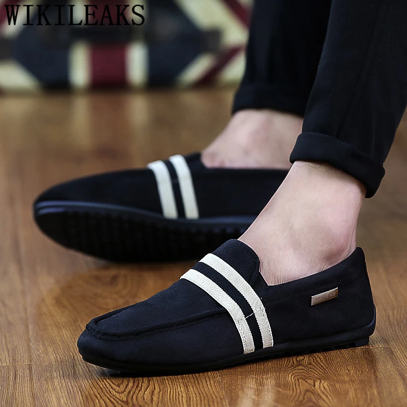 Обувь для вождения Мокасины Мужские лоферы повседневные мужские туфли Элитный