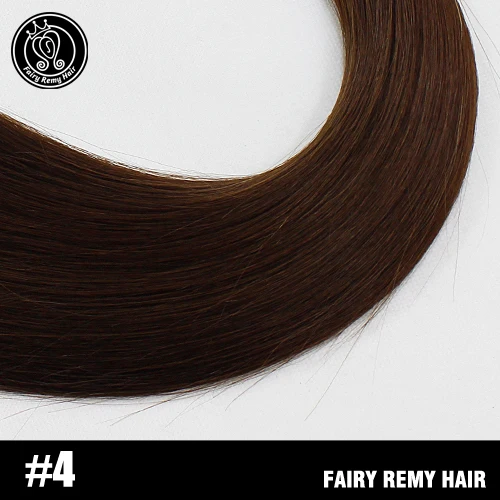 #4 Сказочные волосы remy 18 дюймов 100 г/шт. двойные нарисованные натуральные человеческие волосы Weft изюминка пепел блонд прямые пучки волос для наращивания - Цвет: #4