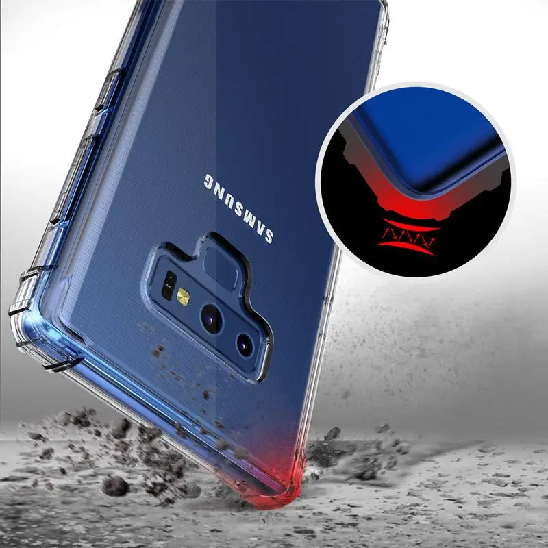 ShockProof Soft Silicone Clear Case for Samsung Galaxy A6 A8 J2 Pro j4 J6 J8 2018 S8 S9 Plus Note 5 8 9 J5 J7 Prime Cover | Мобильные