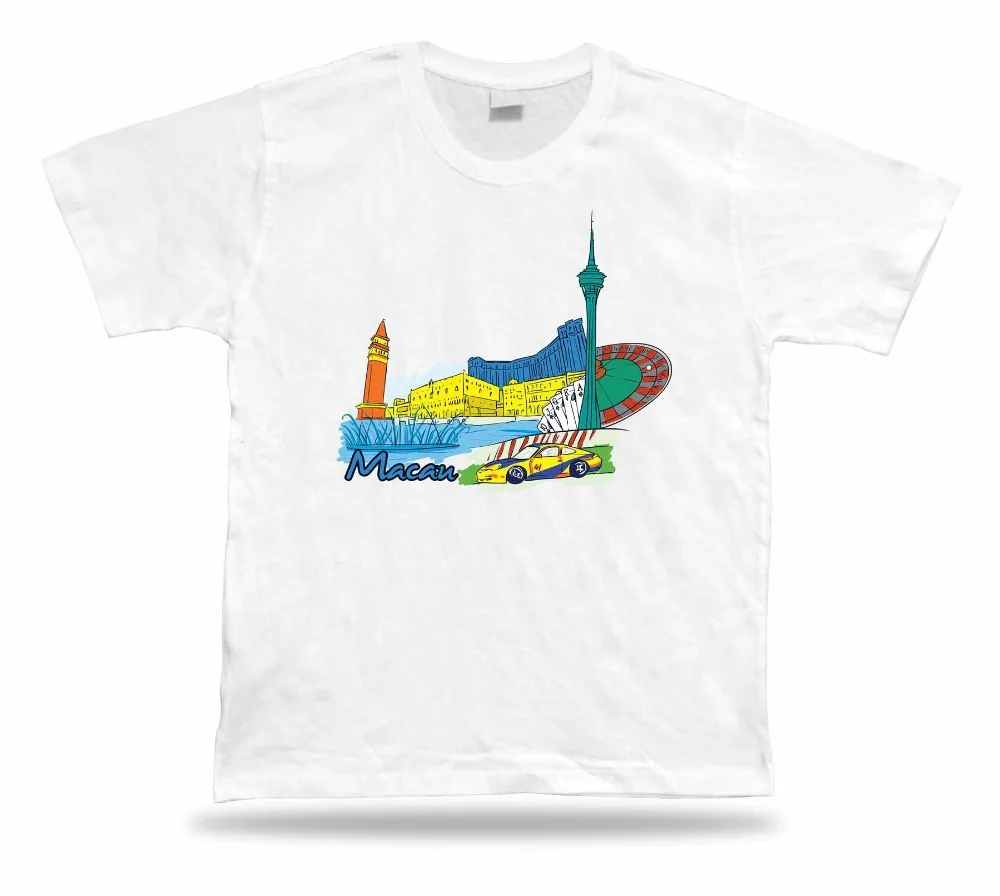 Макао венецианские башня Руины Святого Павла сенадо квадратная футболка Новая