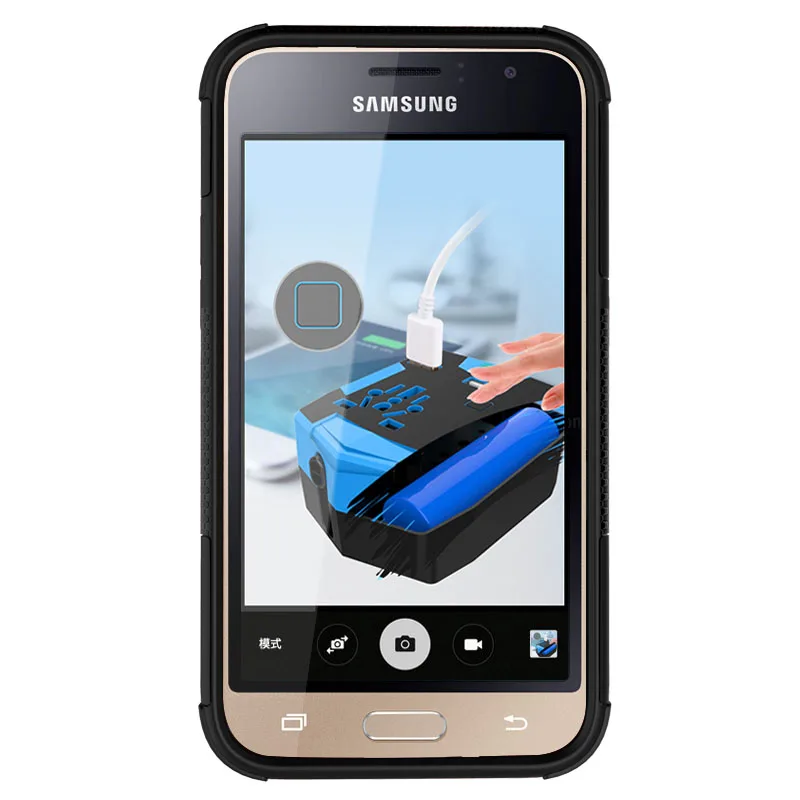 SEASHORE Silicone + PC Case sFor Samsung Galaxy J1 2016 Rubber Hard Cover For / J120 Phone Bag | Мобильные телефоны и