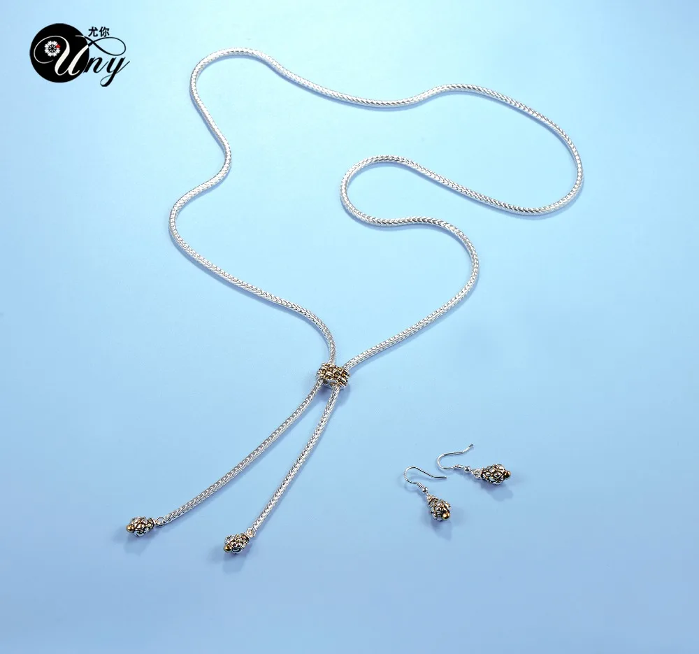 UNY Fashion Jewelries Sets Lagos 2 tone Plated Jewelry Set Unique Vintage Wedding Accessories women | Украшения и аксессуары