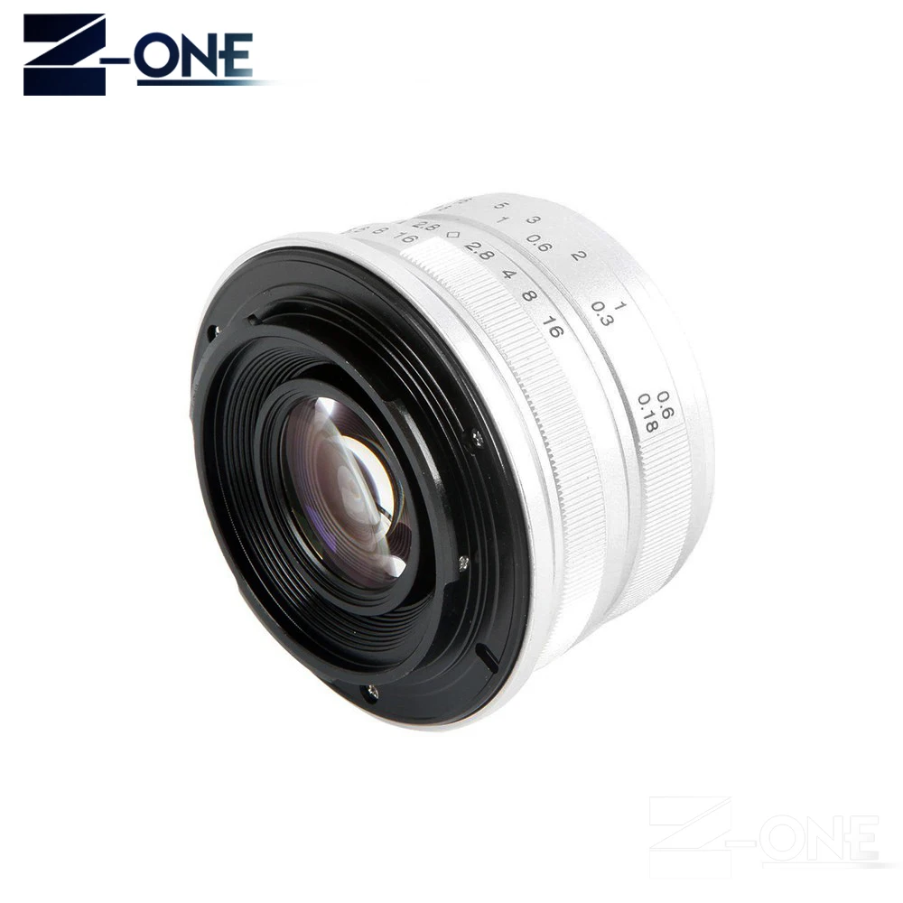 Черный/серебристый 25 мм F/1 8 HD MC объектив ручной фокусировки для Sony E NEX Mount Camera A7 A7R