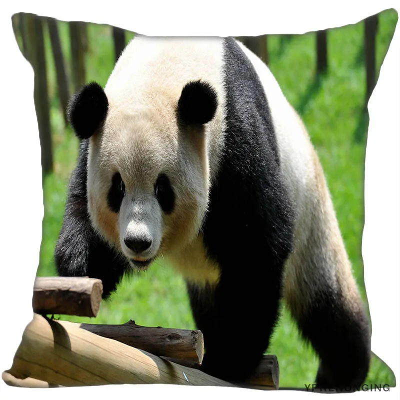 Square Pillowcase Заказная гигантская панда квадратная Наволочка на заказ молнии чехол для подушки(с одной стороны) 180522-02-22 - Цвет: Square Pillowcase