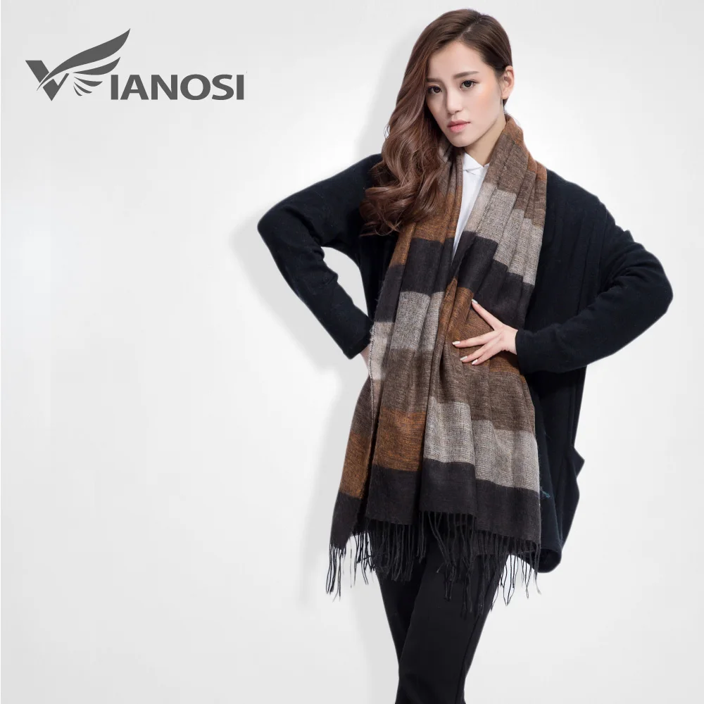 [VIANOSI] бренд теплый шарф женщин кисточкой зимний Женские платки мягкая DS063 |