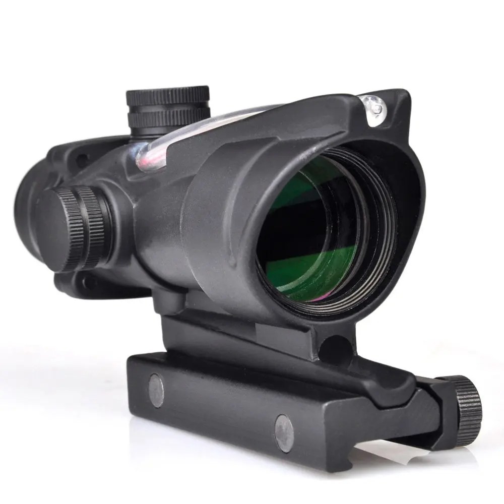 Прицелы для охоты с красным шевроном 4x32 ACOG гравированная сетка настоящий