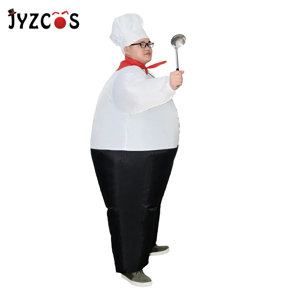 Забавный надувной костюм JYZCOS большой шеф повар ресторан Хэллоуин маскарадный