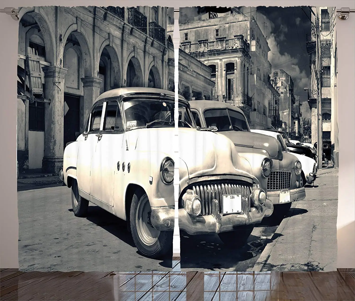 Украшение для старого автомобиля занавески панорамный вид из потертого Гавана с