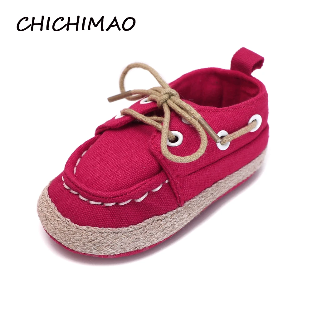 Модная обувь для новорожденных мальчиков и девочек детская малышей однотонная