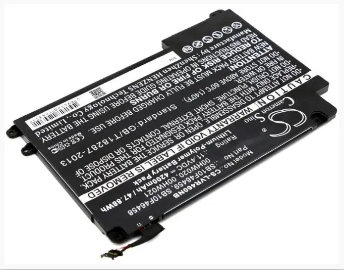 Аккумулятор Cameron Sino 4200 мАч для LENOVO ThinkPad Yoga 460 00HW020 00HW021 SB10F46458 SB10F46459 ноутбук ноутбука