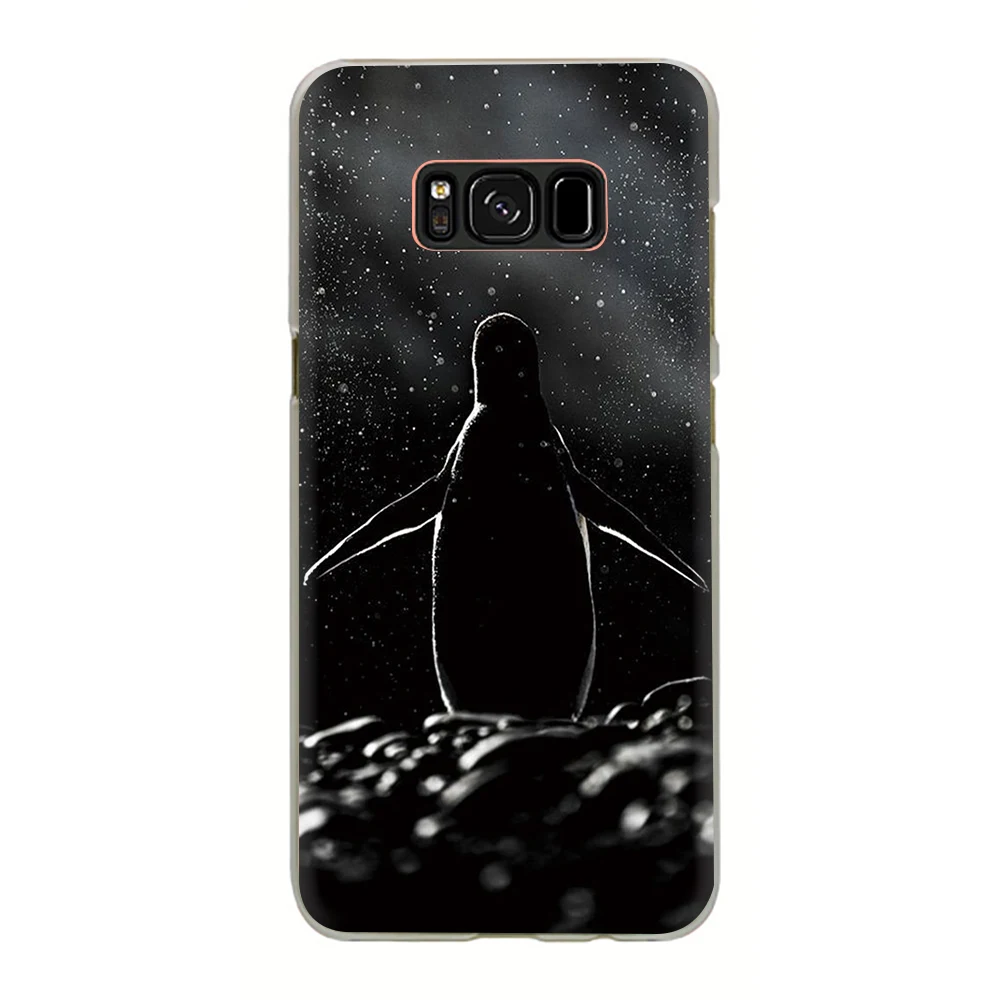H8 Пингвин жесткий чехол для телефона с рисунком в виде крышка чехол для samsung Galaxy S6 7 Edge S8 9 Plus S10 E Plus Note8 9 M10 20-30 - Цвет: H8