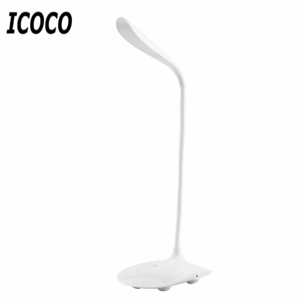 ICOCO 2017 USB перезаряжаемая Светодиодная настольная лампа с сенсорным