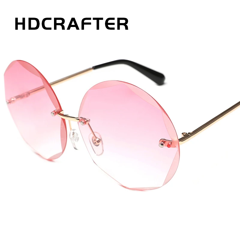 HDCRAFTER оправы солнцезащитных очков Для женщин Винтаж Круглые Солнцезащитные очки