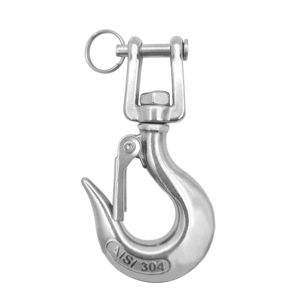 

Brand New Silver Heavy Duty Stainless Steel 304 Spring Snap Hook Clip Keychain