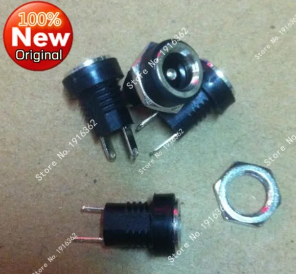 

1000PCS/Lot DC022B DC Power Jack Female Panel Mount Connector 5.5*2.1mm
