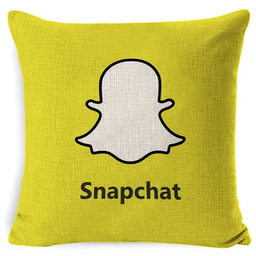 Зеленый Fokusent Facebook Wechat Skype Viber диванная Подушка Чехол Tango Youtube Snapchat Instagram чехол для подушки полезное приложение украшение - Цвет: Зеленый