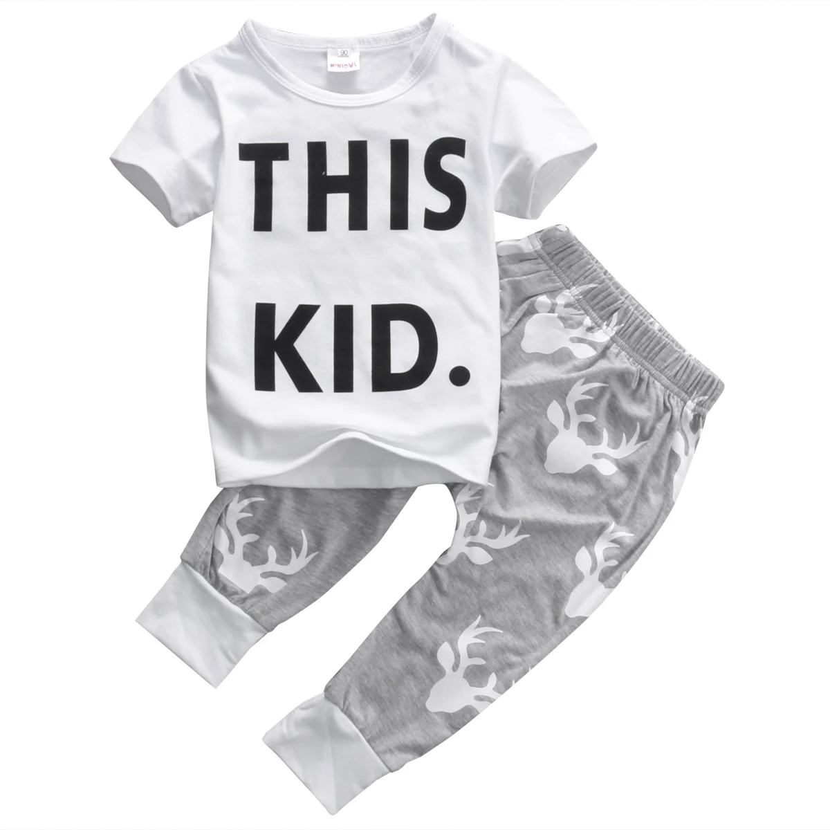 2018 new Toddler Baby Kids Boys Clothes Set T-shirt Tops+Long Pants 2PCS Outfits 0-5T |
