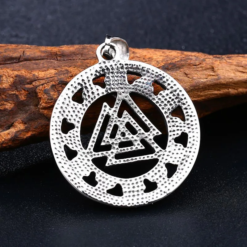 Beier lavic Norway Valknut языческий амулет кулон для мужчин ожерелье скандинавский Викинг ювелирные изделия символ Одина норвежский викинг воин