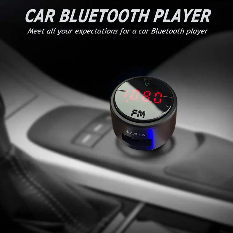 JINSERTA светодиодный Экран Dual USB Зарядное устройство Bluetooth FM передатчик, свободные руки, Автомобильный MP3-плеер Напряжение монитор USB воспроизведения музыки