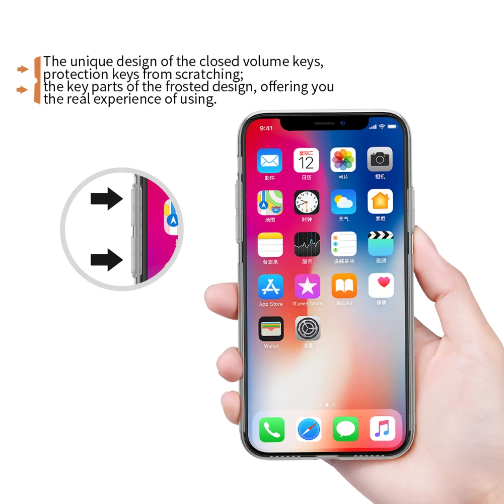 Nillkin натуральный ТПУ чехол для iPhone Xs Max прозрачный мягкий кремний противоударный задний Чехол для iPhone X XRPhone Корпус чехол capa