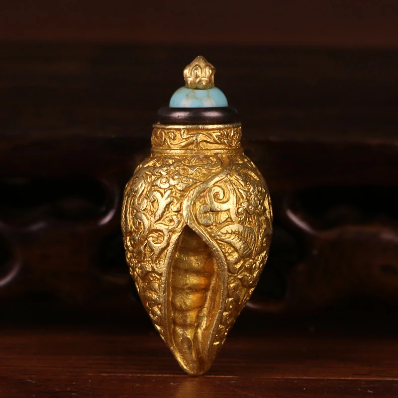 

Tibet Jewelry High Grade Copper Conch Gaudencio Box Silvering Necklace Pendant Buddha Blessing Amulet Lucky Car Decoration