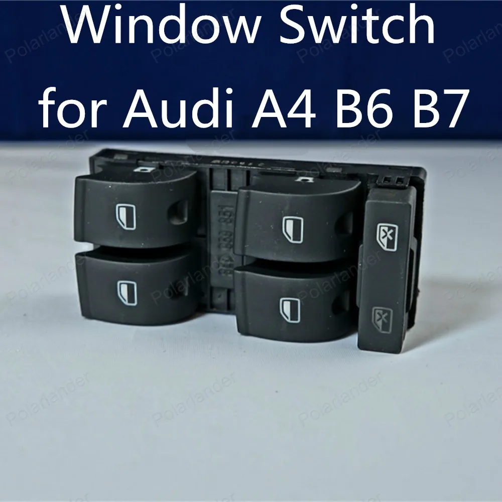 

Polarlander Electric Window Switch Window Lifting Switch for A/udi A4 B6 B7 8ED959851 8ED959855 Left Front Door Master