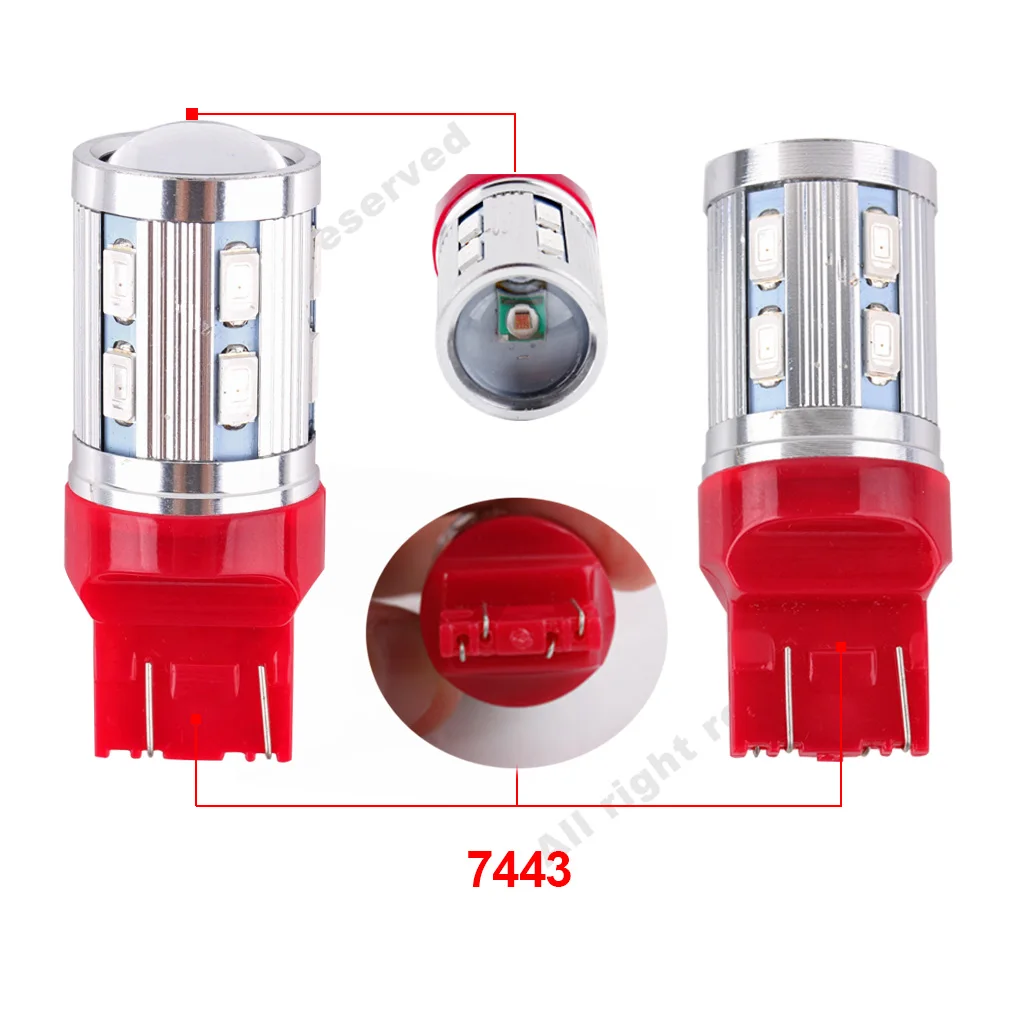 1 шт. Автомобильные светодиодные лампы T20 7443 7440 12 SMD 5730 W21/5 Вт 5 Вт|car light source|t20 7443t20 |