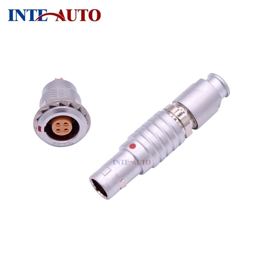 

Connector 4 Pins, Metal Wire Plug and Socket ,M12 Size,1B Series,Brass Body,FTGG.1B.304 EZGG.1B.304