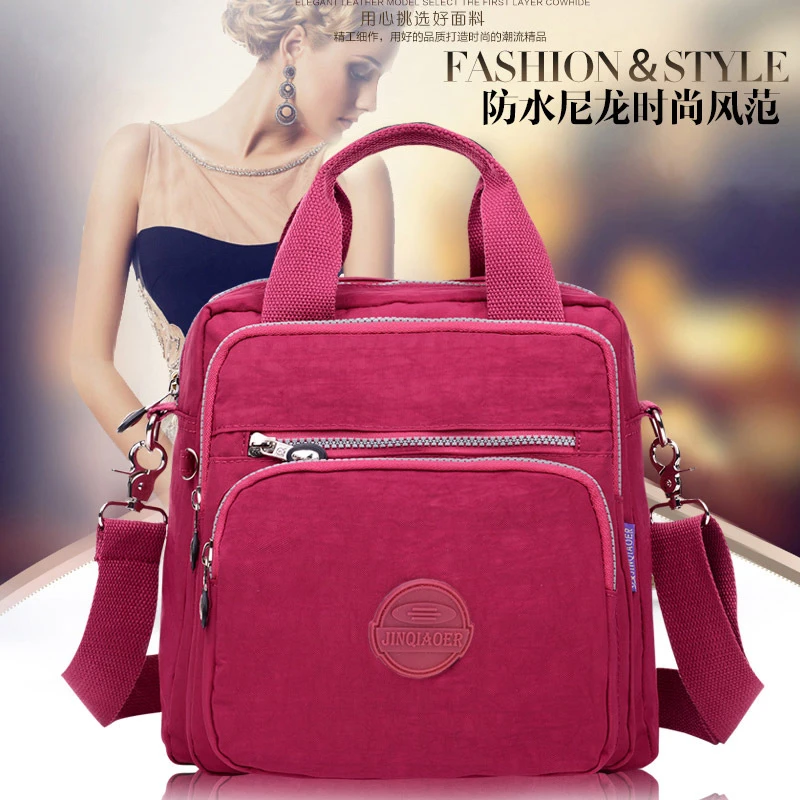 

Jinqiaoer 2021 New Ladies' Bags Waterproof Nylon Elegant Handbags Multi-functional Charming Women Crossbody Bags Handbags