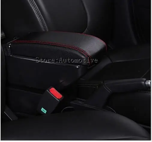 Для Citroen c-elysee/для peugeot 301 подлокотник центральный магазин содержание коробка для хранения с держатель стакана, пепельница аксессуары 2012 - Название цвета: A