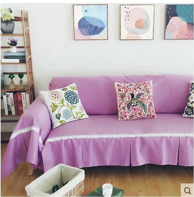 Чистый цвет SHA волосы полотенцем все покрыть диван крышка весь разместить коврик