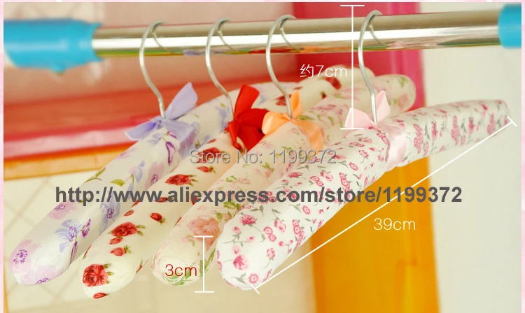 20 шт./лот Высококачественная губка шелковая атласная рубашка ткань для одежды вешалка для блуз в мультипликационном стиле деревянная вешалка для одежды