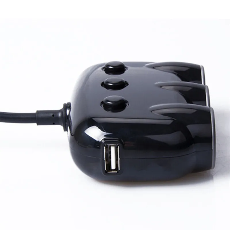 3 Way 2 USB 3.1A Порты и разъёмы автомобильный адаптер Зарядное устройство Splitter прикуривателя Мощность