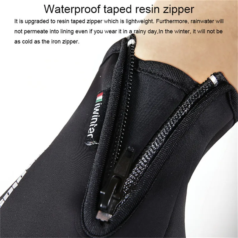 Men& Women Outdoor Waterproof Wind-proof Fleece Lined 5-fingered Thermal Gloves For Touch Screen For Cycling Climbing Skiing