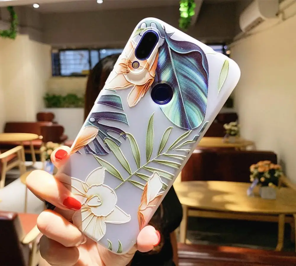 Xiaomi Redmi Note 7 Case Innovation Painted TPU Silicone Soft All Inclusive Cover For Pro Phone #V | Мобильные телефоны и
