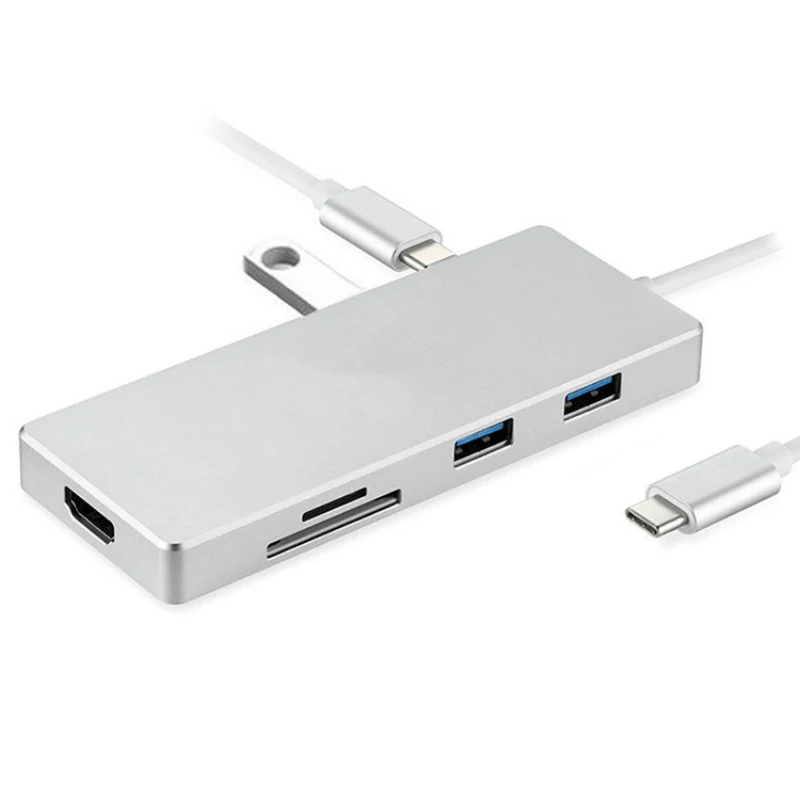 2019 горячее многофункциональное 4K Ultra HD видео выход 3 порта USB 0 концентратор Type C к