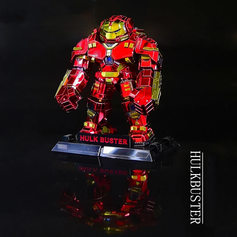 Цветной металлический 3D пазл Халк Бастер лазерная вырезка ручная головоломка