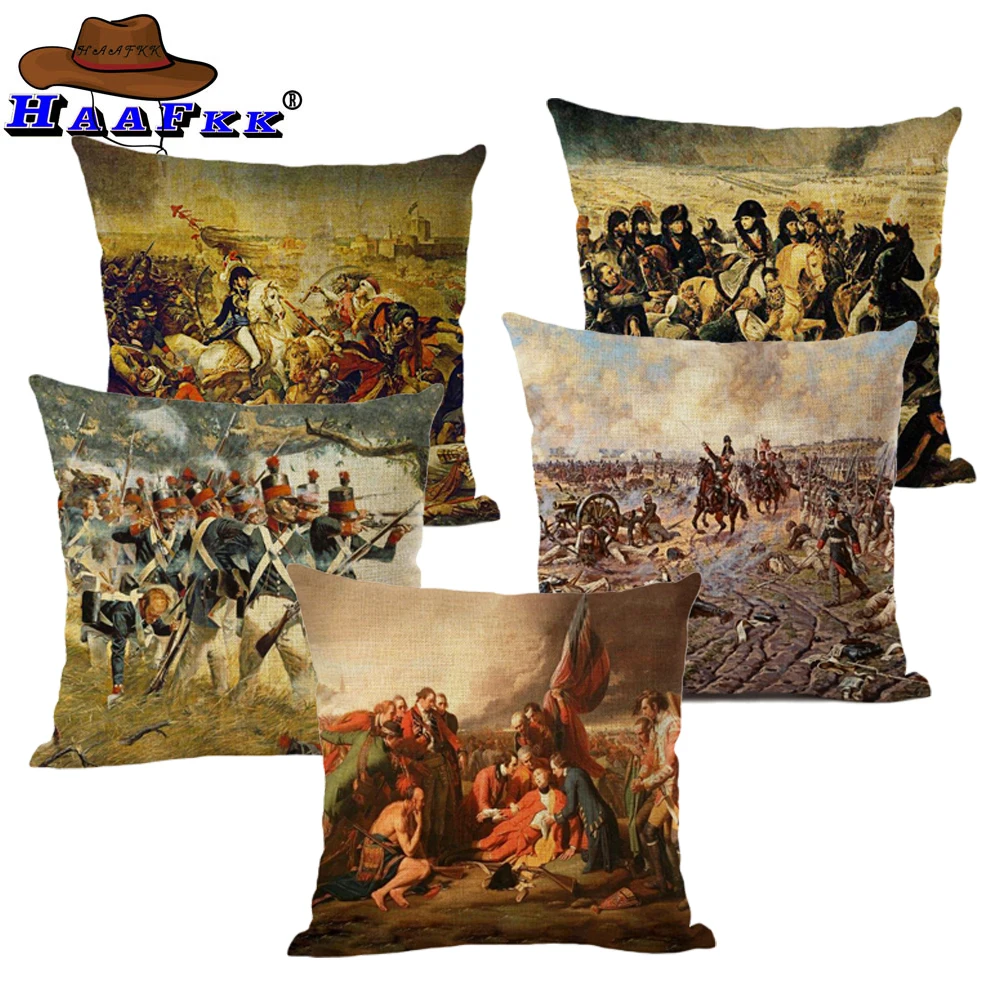 Неоклассицисский домашний декоративный чехол для подушки Наполеон с масляной