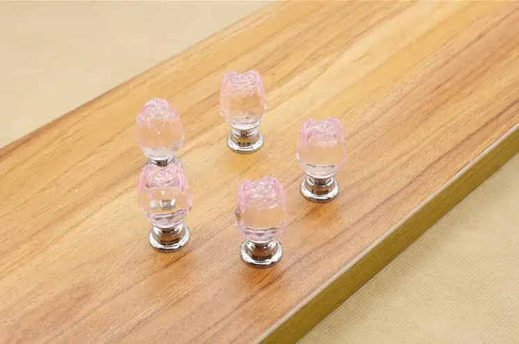 Новое поступление роза цветок Хрустальный шкаф стразы|dresser knobs|crystal cabinet pullscabinet pulls