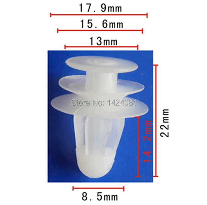 

30x OEM Nylon for Toyota for Tacoma Front Door Trim Panel Retainer Clip (18x 14x10mm) 67771-04040 6777104040