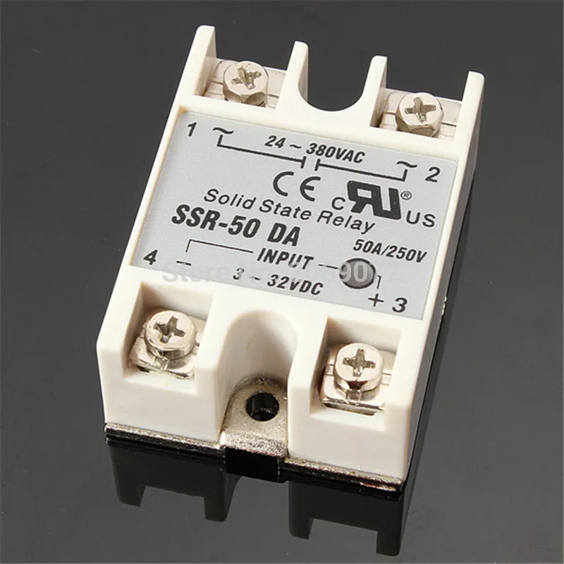 Твердотельное реле SSR-50DA 50A 3-32V DC TO 24-380V AC SSR 50DA твердотельное | Обустройство дома