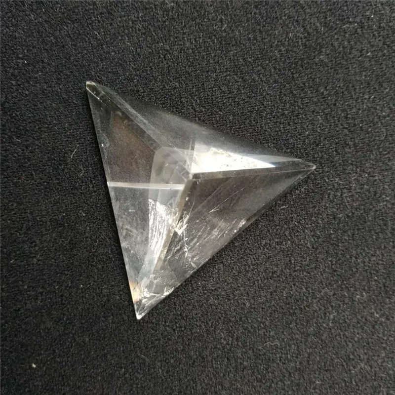 Тетраэдр 6 см пирамида из кварца натуральный прозрачный кристалла чакры Master